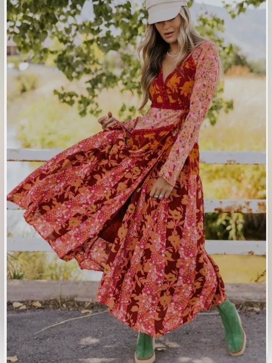 Free People Dresses & Skirts - NWOT Free People Tilda Wrap Dress Size Large